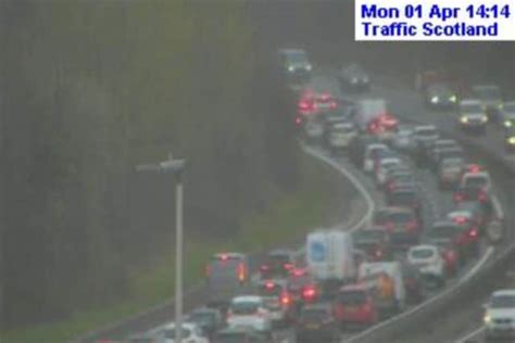 Edinburgh traffic: Drivers facing delays on Edinburgh City Bypass .